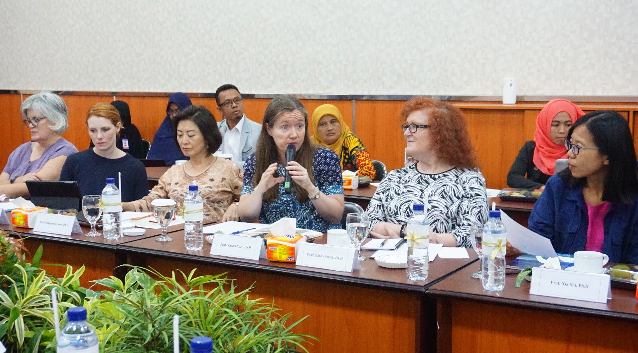 Enthusiastic: one of the participants asking question related to the presentation in Auditorium of